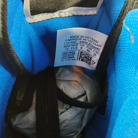 Converse Weapon CX High Peace & Unity Shoes Sneakers Black Cream 172194C Size 10 - Picture 7 of 7